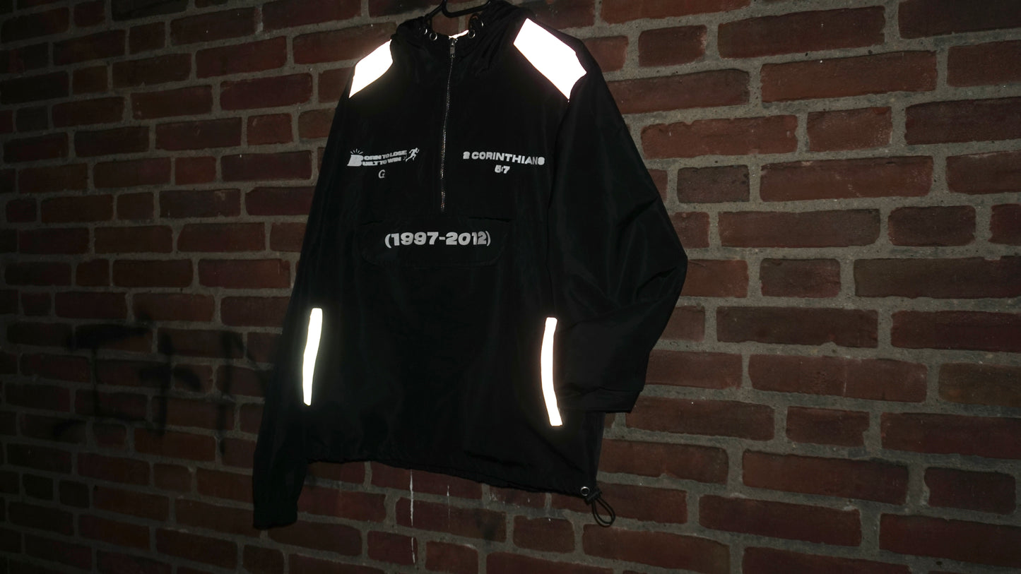 Faith Over Sight Reflective Windbreaker (Black)