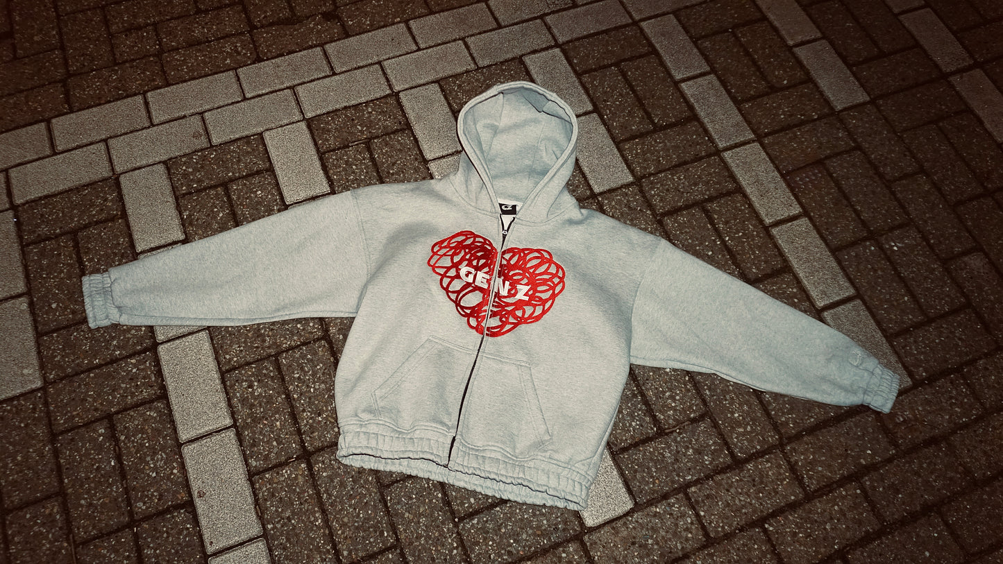 WC ’25 Heavyweight Zip-Up Hoodie (Gray)