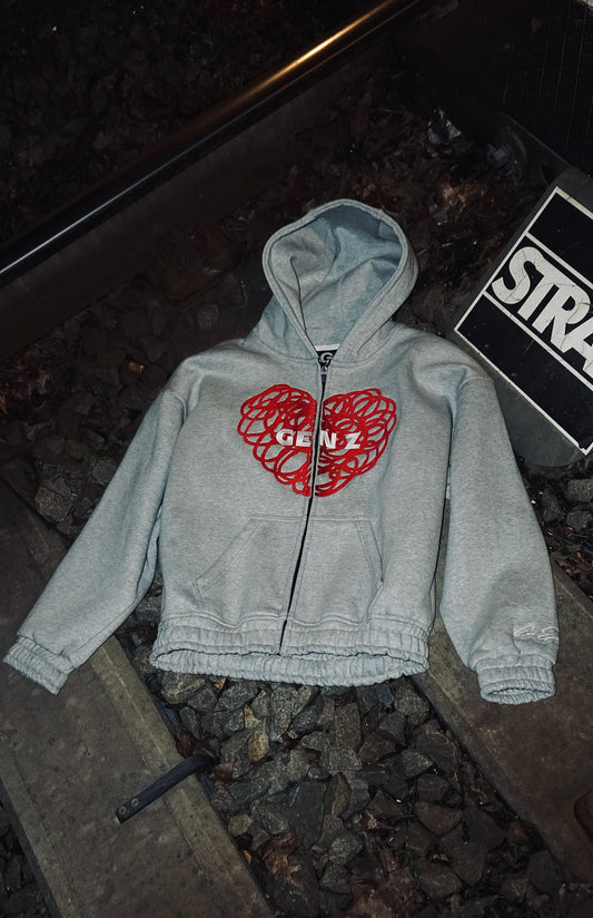 WC ’25 Heavyweight Zip-Up Hoodie (Gray)