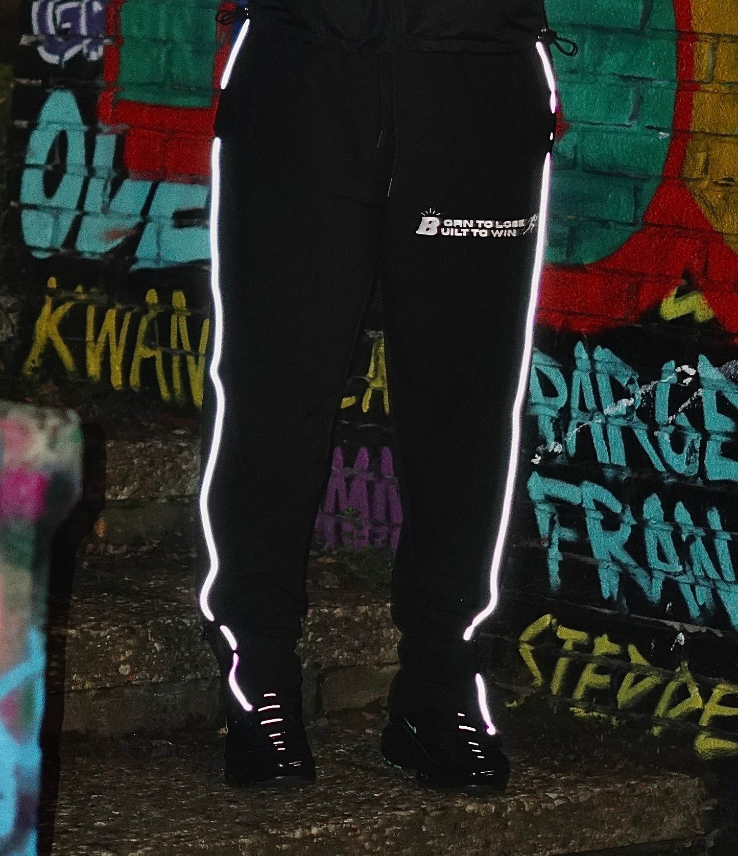 Reflective Performance Track Pants (Black)