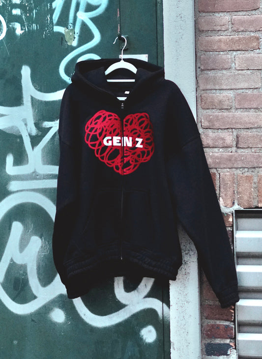 WC ’25 Heavyweight Zip-Up Hoodie (Black)